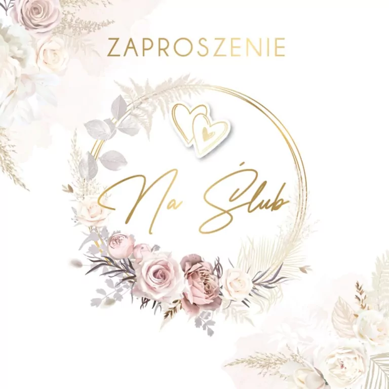 Zaproszenie Ślub (5szt) - tantis.pl