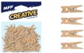 Klamerka 2,5cm natural brązowa 50szt - tantis.pl