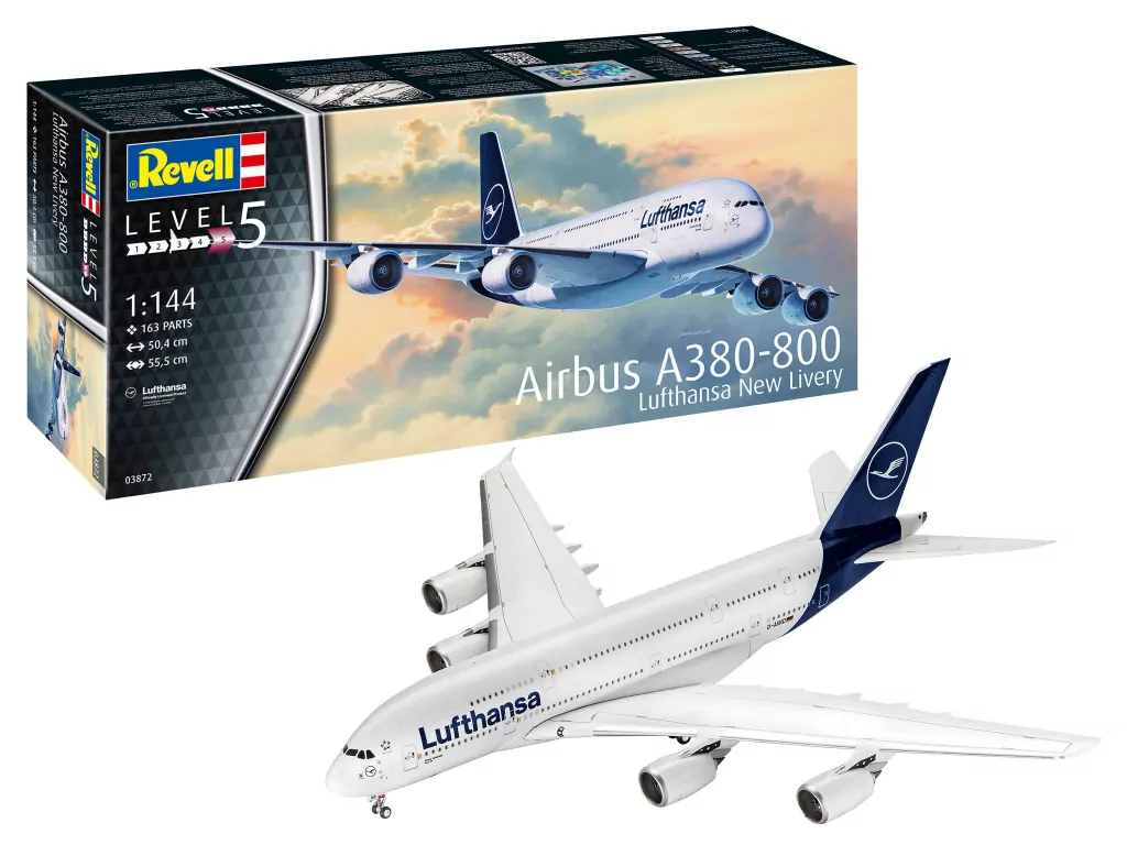 Airbus A380-800. Lufthansa New Livery Revell. Samolot 1:144 - tantis.pl
