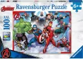 Puzzle 100 Avengers - Zgromadzenie rysunkowe xxl - tantis.pl