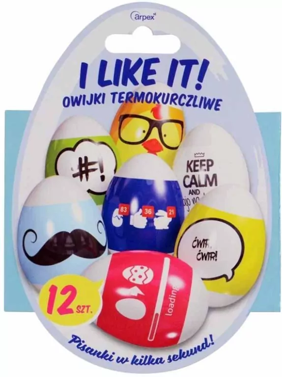 Owijki termokurczliwe na jajka - I like it 12szt - tantis.pl
