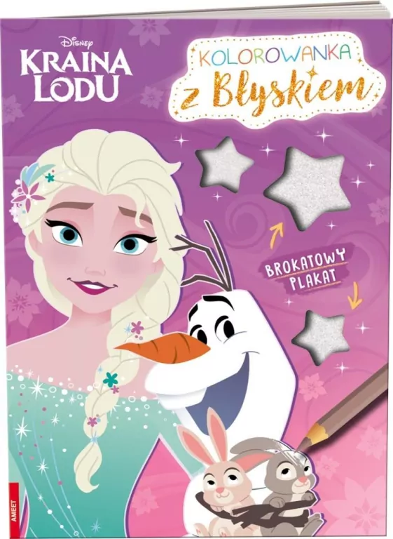 Disney Kraina Lodu. Kolorowanka z błyskiem - tantis.pl