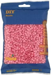 Hama Midi Koraliki w woreczku 3000 jasnoróżowe