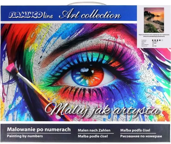 Malowanie po numerach. Zachód słońca 40x50cm - tantis.pl