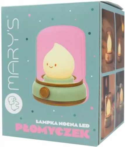 Lampka nocna LED płomyczek zielony - tantis.pl