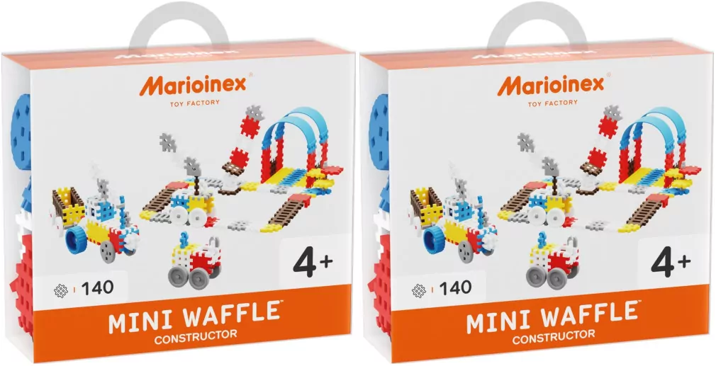 Multipak: Mini Waffle Konstruktor 140. Niebieski x2 - tantis.pl