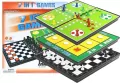 Zestaw gier planszowych 7w1 Ludo Warcaby - tantis.pl