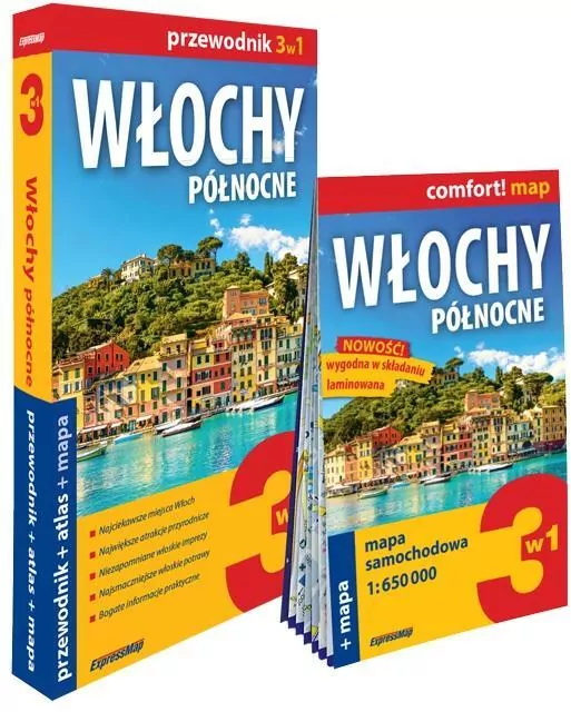 Włochy północne 3w1: przewodnik + atlas + mapa - tantis.pl