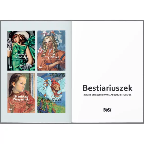 Bestiariuszek - zeszyt do kolorowania - tantis.pl