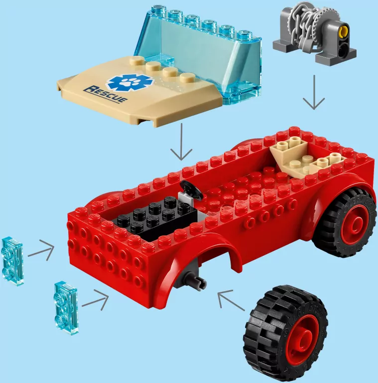 LEGO® City. Terenówka ratowników dzikich zwierząt. 60301 - tantis.pl