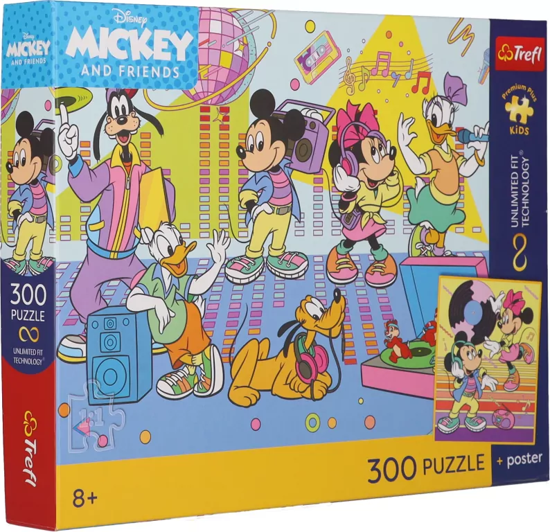 Puzzle 300 Disney Ekscytująca przygoda + plakat - tantis.pl
