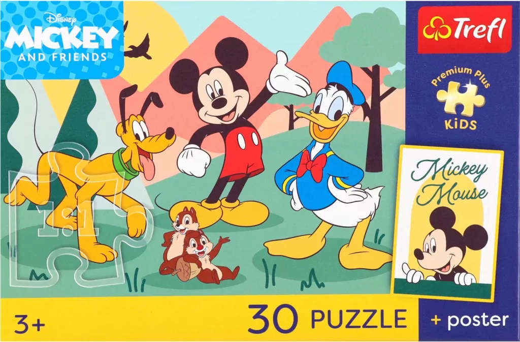 Puzzle 30 Bajkowe chwile + unikalny plakat TREFL - tantis.pl