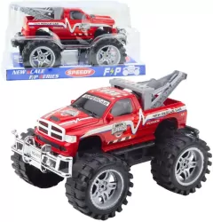 Terenówka ratunkowa z napędem na tył czerwona 27cm