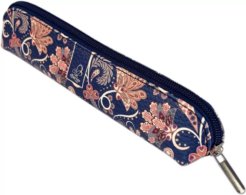 Piórnik mini Paisley Kwiaty Blue - tantis.pl