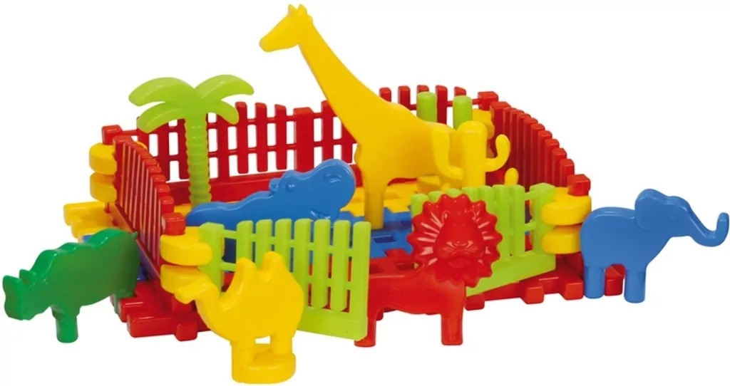 Klocki konstrukcyjne. Kolorowe zoo - tantis.pl