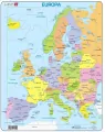 Larsen. Puzzle Maxi. Mapa polityczna Europy - tantis.pl