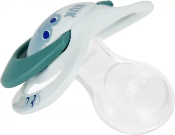 NUK. Day & Night. Smoczek silikonowy. 18-36 miesięcy. Gwiazdki i krokodyl - tantis.pl