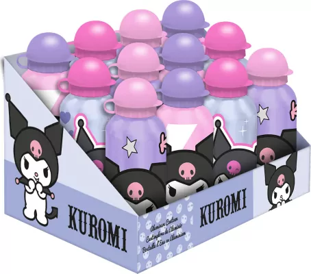 Bidon 500ml aluminium Kuromi mix wzorów KU00007
