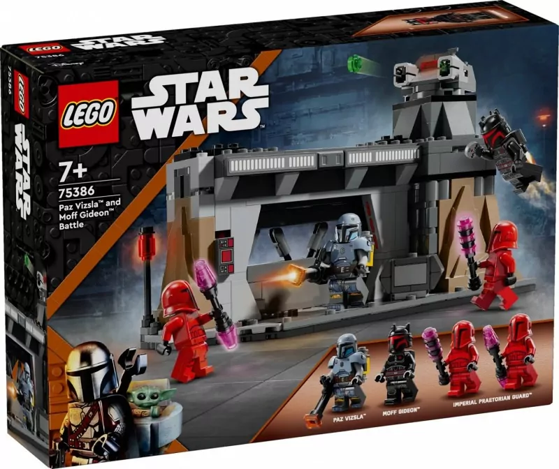 LEGO® Star Wars. Pojedynek Paza Vizsli i Moffa Gideona 75386 - tantis.pl