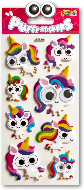 Naklejki puffy Unicorns Eyes - tantis.pl