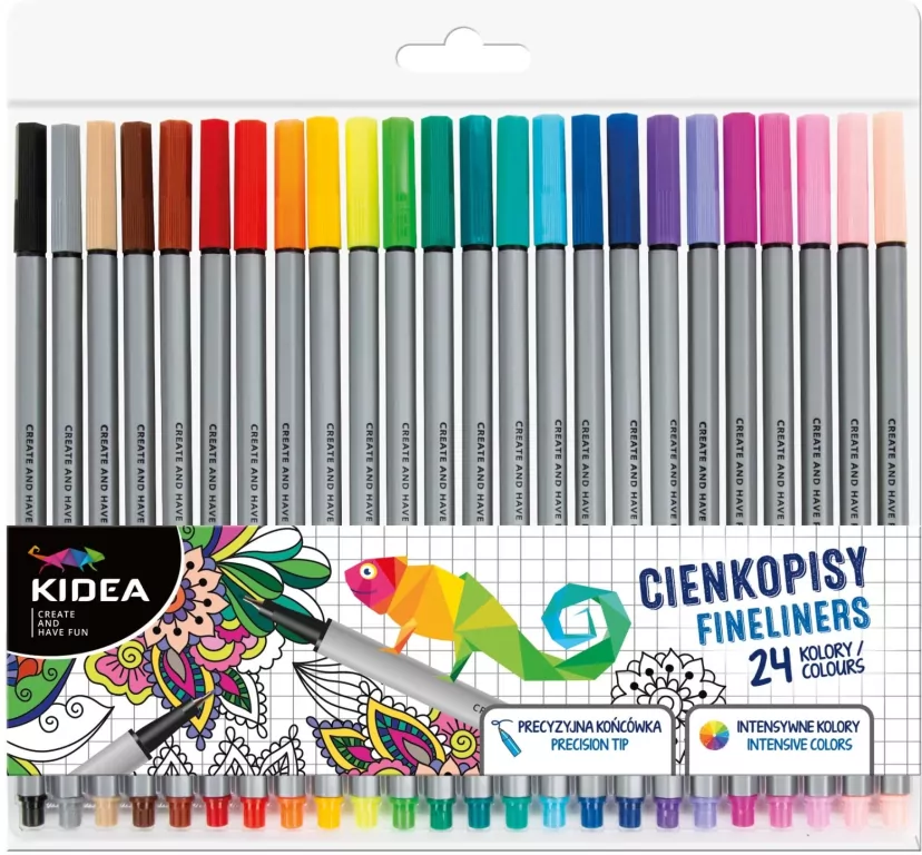 Derform. Cienkopisy 24 kolory - tantis.pl
