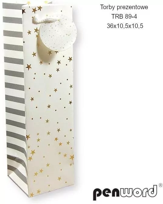 Torebka prezentowa 36x10,5x10,5cm, mix - tantis.pl