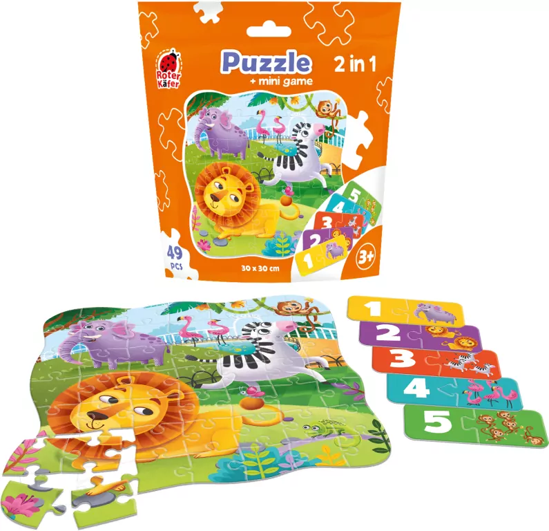 Puzzle 2w1 Zoo 49el - tantis.pl
