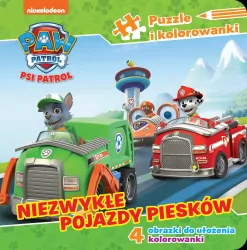 Niezwykłe pojazdy piesków. Puzzle i kolorowanki cz. 4 Psi Patrol