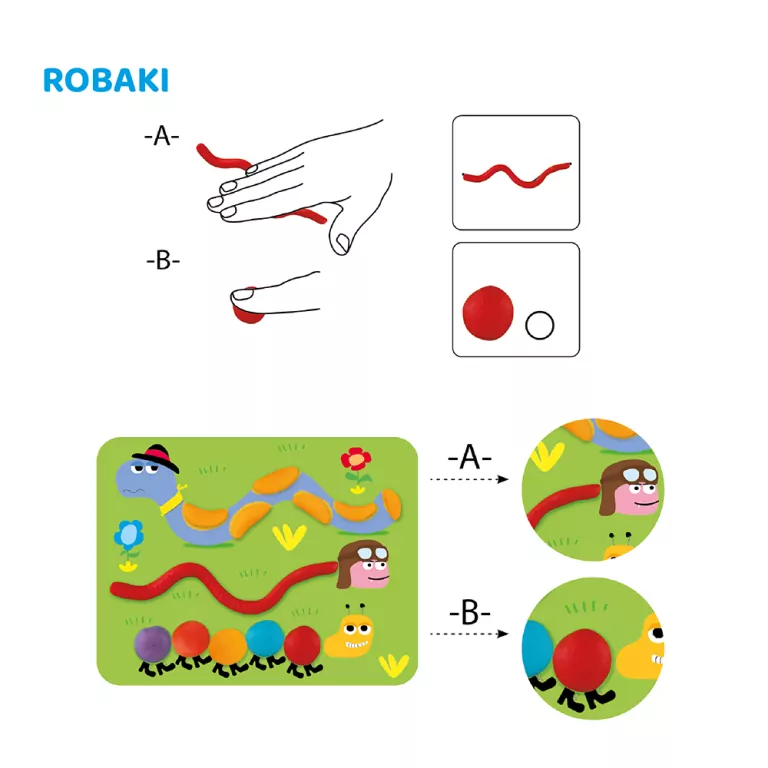 Plastusiowe zabawy - wałkowanie. Genialny dzieciak - tantis.pl