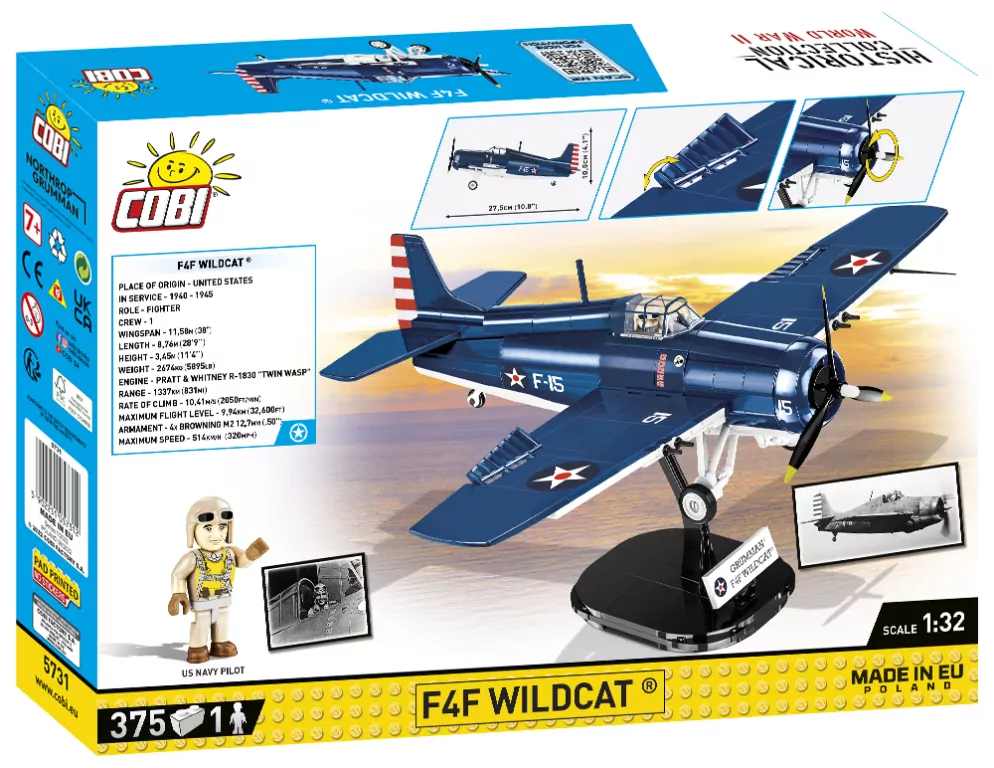Samolot Myśliwski WWII F4F WILDCAT-NORTHROP GRUMMAN - tantis.pl