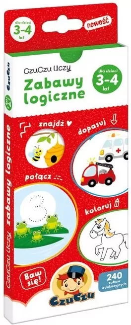 Zabawy logiczne dla dzieci od 3-4 lat CzuCzu Uczy - tantis.pl