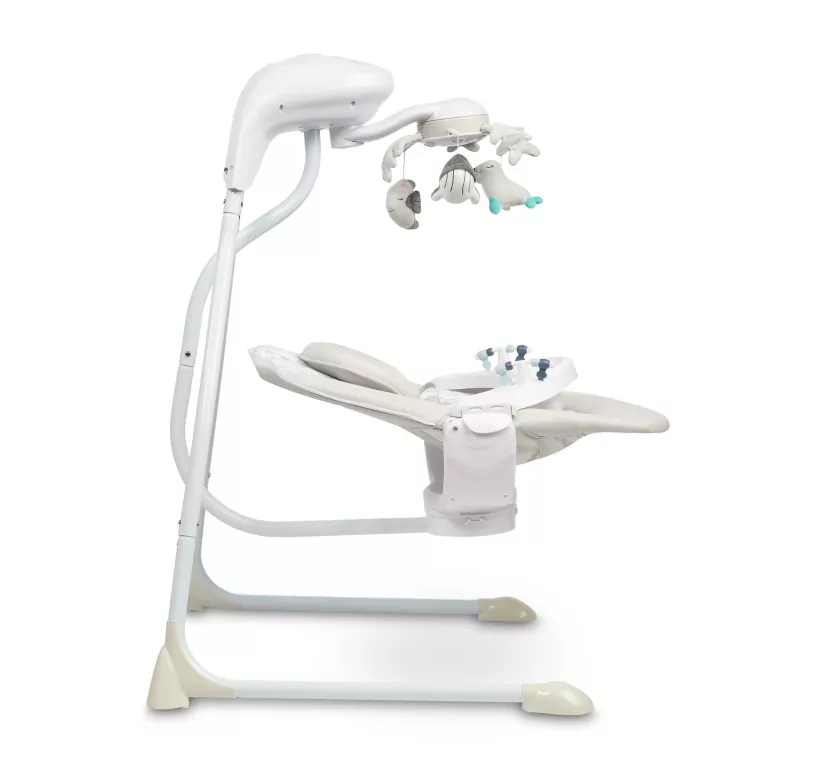 Caretero Huśtawka elektryczna Raffi light grey - tantis.pl