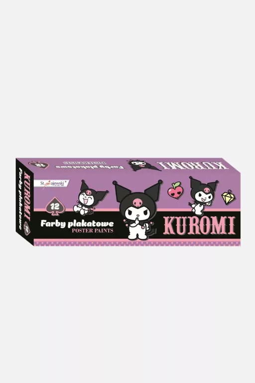 Farby plakatowe Kuromi 12 kolorów 20 ml - tantis.pl