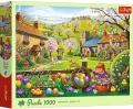 Puzzle 1000 Poszukiwanie wielkanocnych jajek TREFL - tantis.pl
