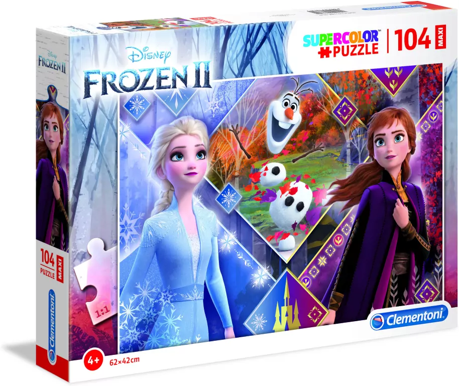 Puzzle 104. Maxi. Super Kolor. Frozen 2. 23739 - tantis.pl