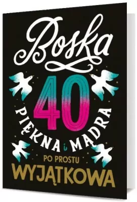 Karnet B6: Urodziny 40 damskie