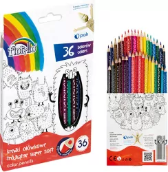 Kredki ołówkowe trójkątne 36