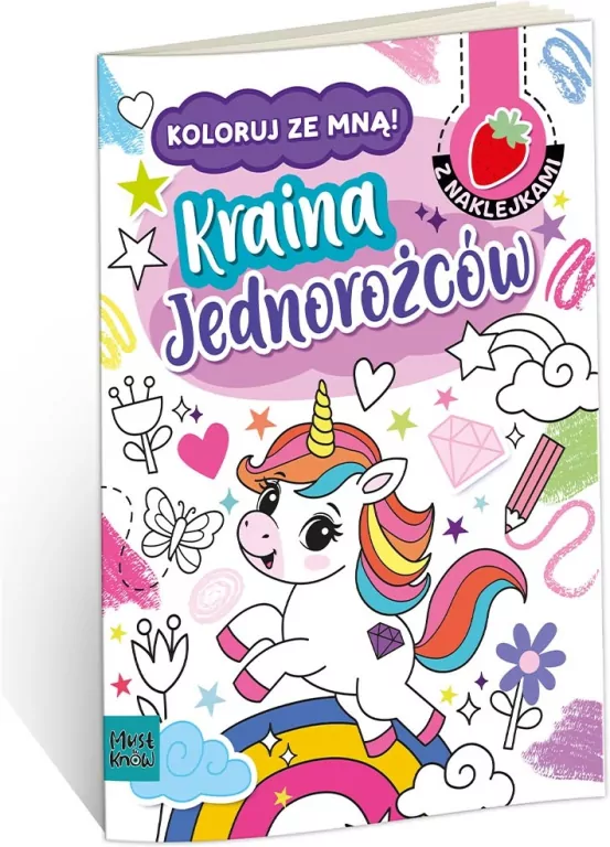Kolorowanka a4 koloruj ze mną - kraina jednorożców - tantis.pl