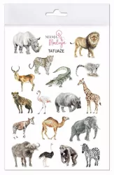 Tatuaże zmywalne Zwierzęta Afryki
