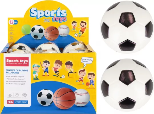 PILKA MIEKKA 10CM FOOTBALL MC FOL 12/144