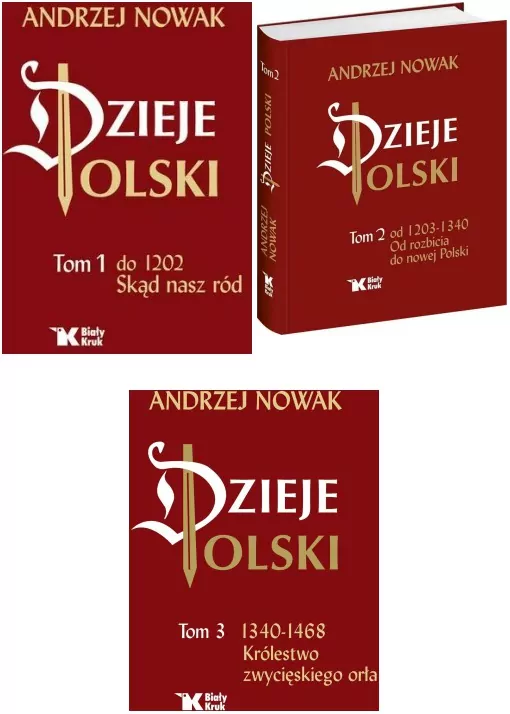 Pakiet: Dzieje Polski. Do 1202. Skąd nasz ród / Od 1203-1340. Od rozbicia do nowej Polski / 1340-1468. Królestwo zwycięskiego orła. Tom 1-3 - tantis.pl