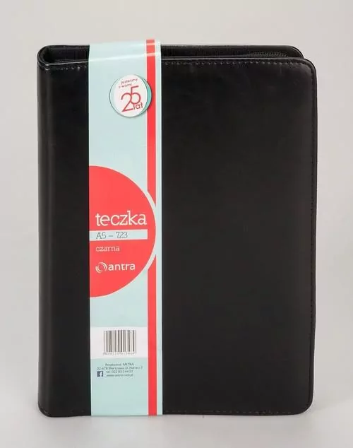 Teczka z kalkulatorem A5 723 czarna ANTRA - tantis.pl