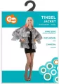 Marynarka dla dorosłych Tinsel srebrna rozm. uniw - tantis.pl