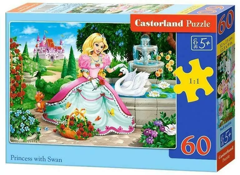 Castorland. Puzzle 60. Princess with swan - tantis.pl