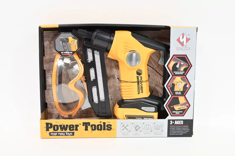 Zestaw pistolet na gwoździe + gogle ochronne - tantis.pl