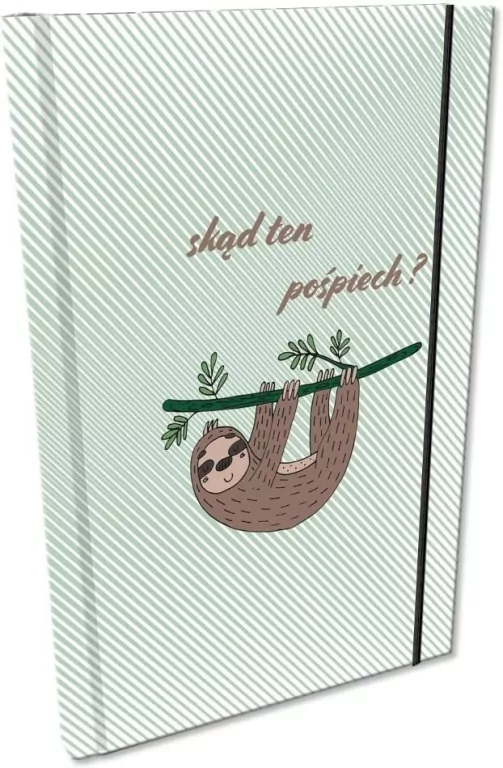 Notes A5/192 kratka z gumką Soft Touch Leniwiec - tantis.pl