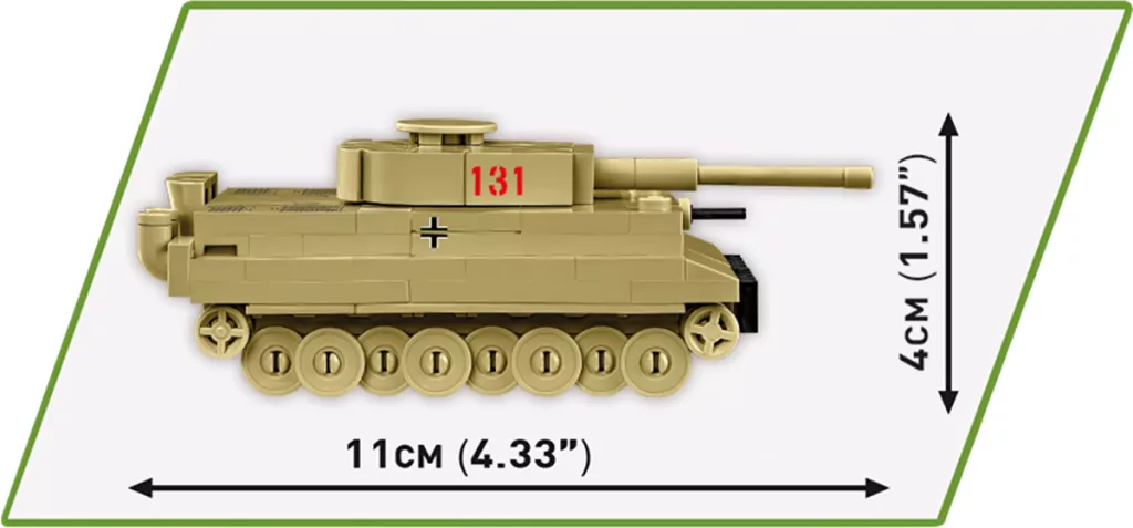 Cobi. Historical Collection World War II Tiger I 131 - tantis.pl