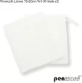 Woreczki jutowe białe 20x15cm - tantis.pl
