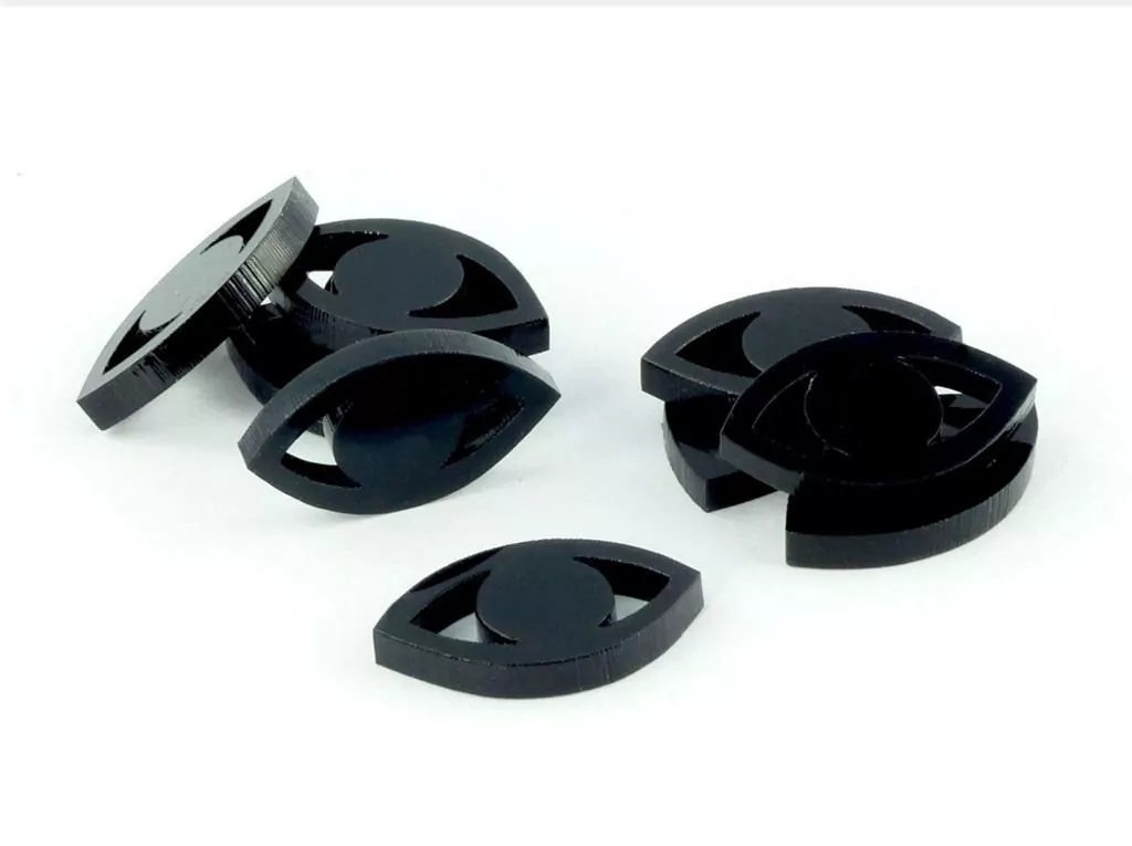 Crafters: Znaczniki akrylowe - Czarne - Kształt - Oko (10) - tantis.pl