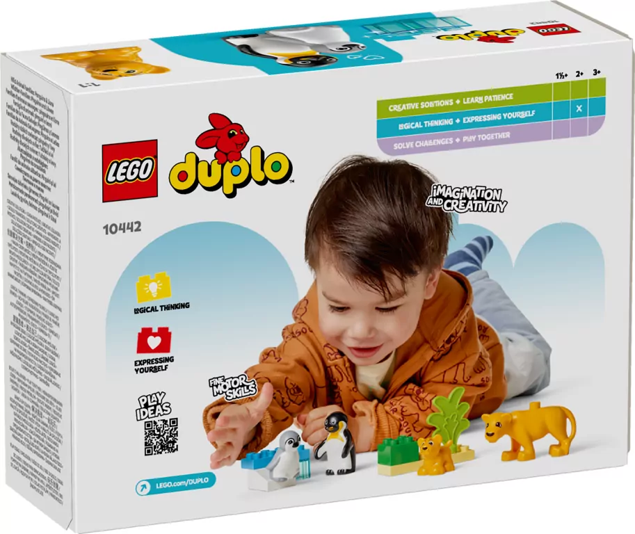LEGO® Duplo. Rodziny dzikich zwierząt: pingwiny i lwy. 10442 - tantis.pl